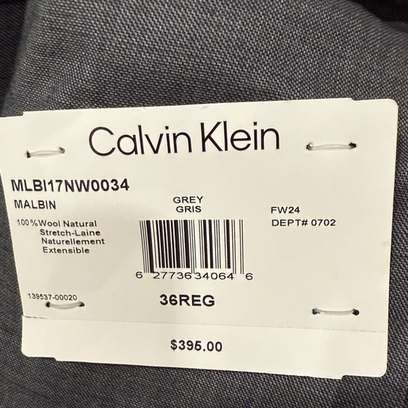 ✨Host pick✨Calvin Klein Classic Gray Men's Suit - Picture 3 of 6